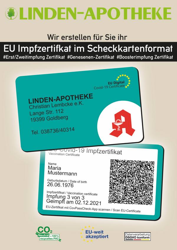 Impfzertifikat Impfzertifikat